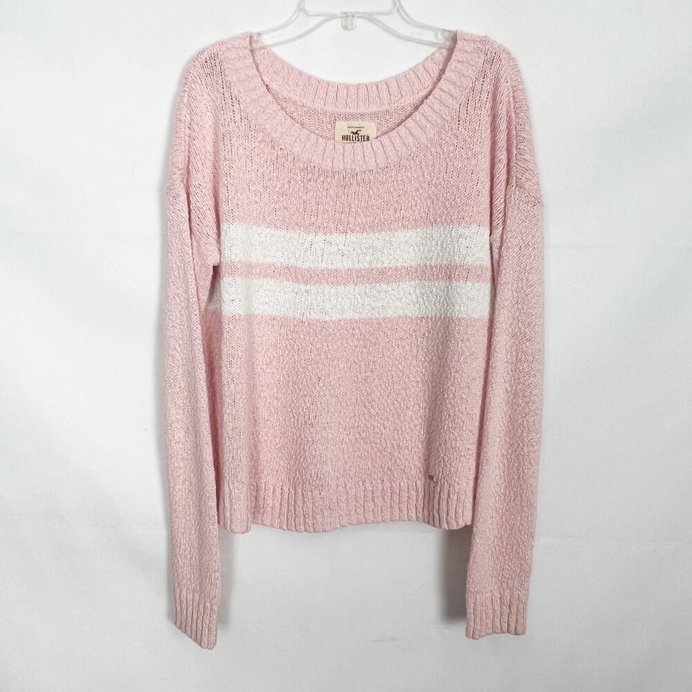 Hollister Pink Pullover Knit Sweater Size XS Oversized
